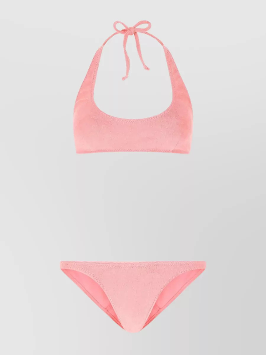 Shop Lisa Marie Fernandez Stretch Terry Bikini Set In Pastel