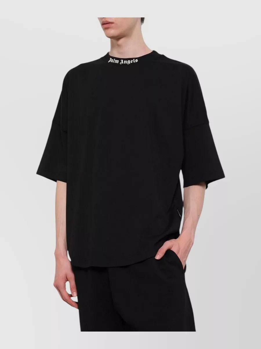 Palm Angels cotton logo print oversized t-shirt