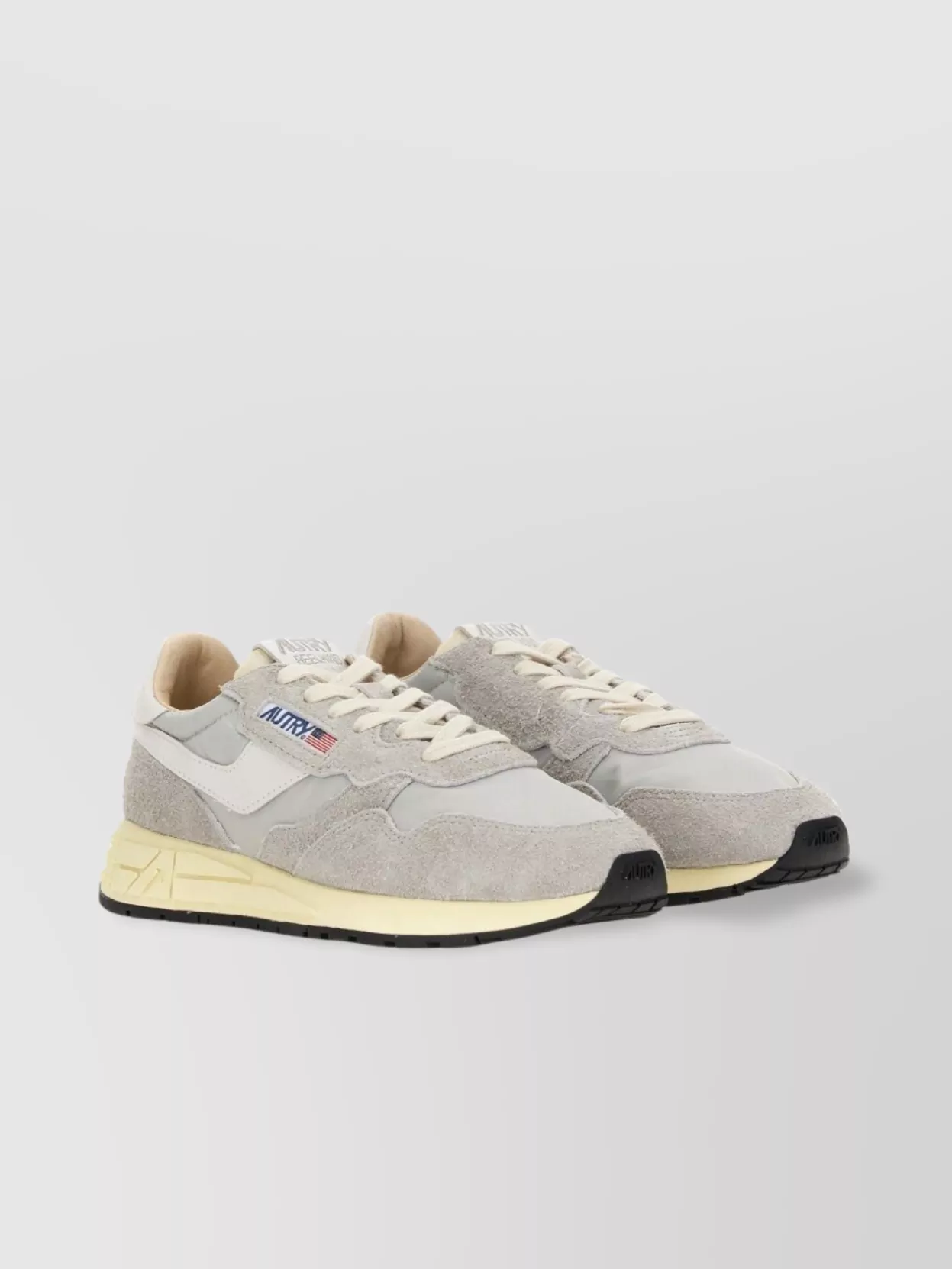 Autry Leather Paneled Low-Top Sneakers