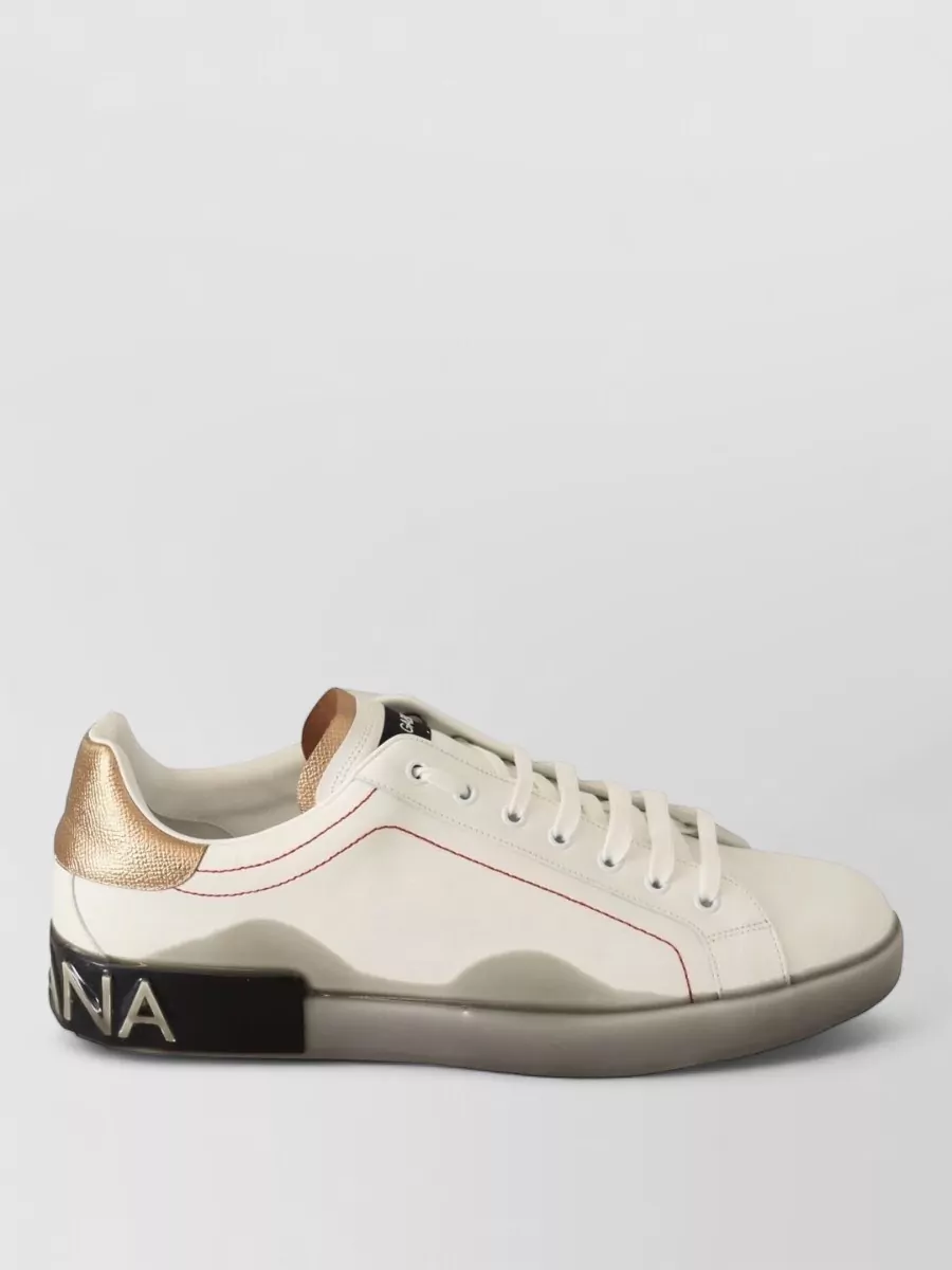 Dolce&Gabbana Leather Low-Top Sneakers