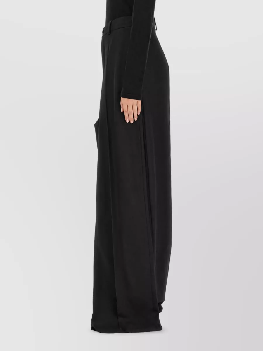 Balenciaga Wool Wide-Leg Trousers