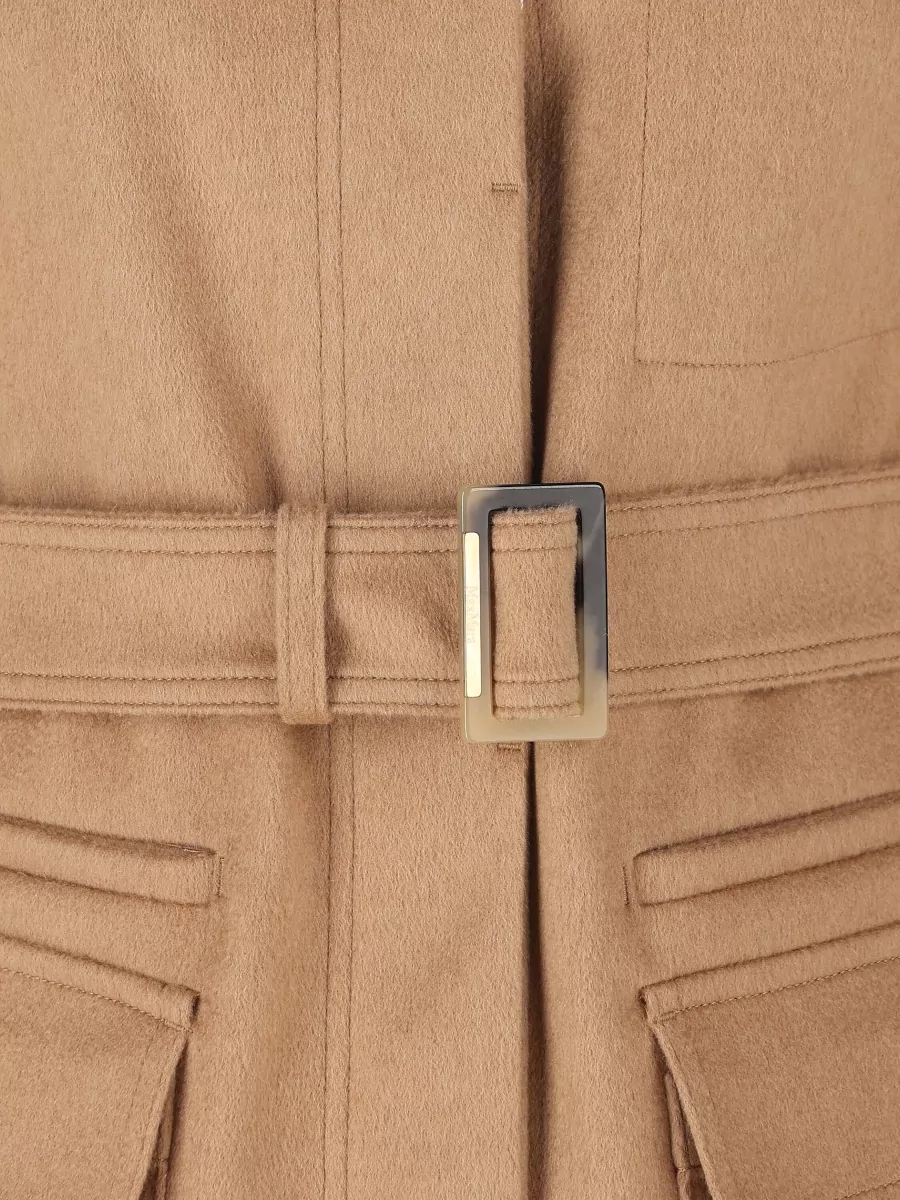 Max Mara Camel Hair Single Breasted Coat