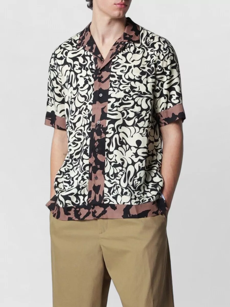 Dries Van Noten Graphic squiggle print shirt