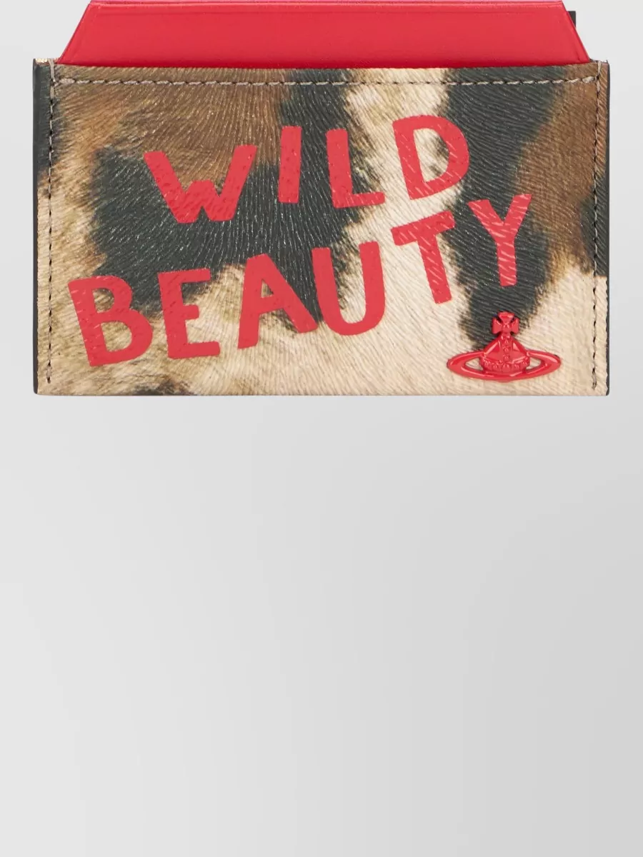 Vivienne Westwood Compact Eco Leather Leopard Card Holder