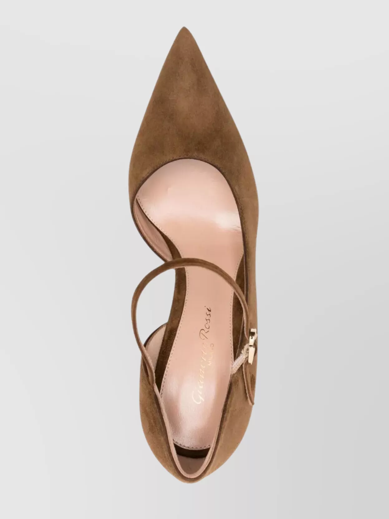 Gianvito Rossi Pointed Toe Suede Stiletto Heel Pumps In Brown