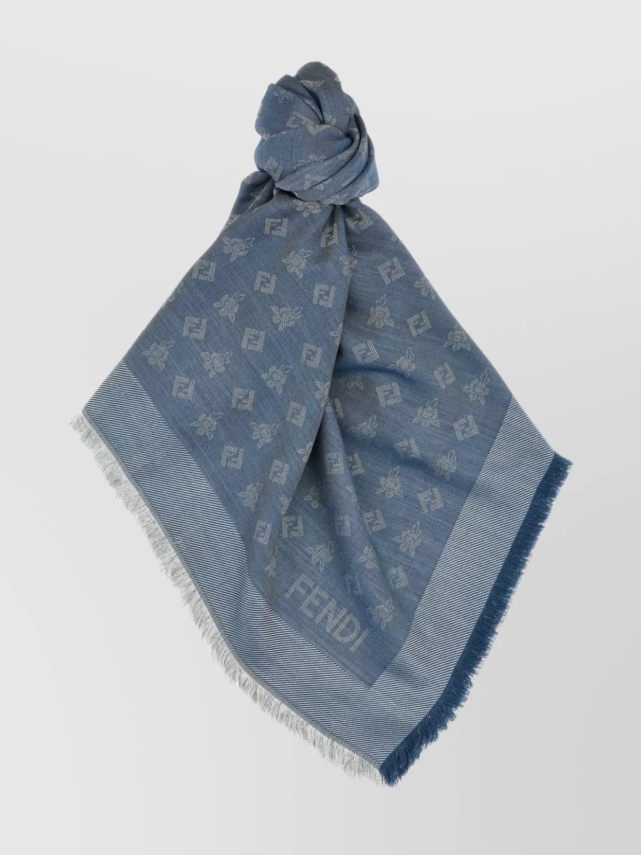 Fendi Scarf With Stylish Fringed Edges