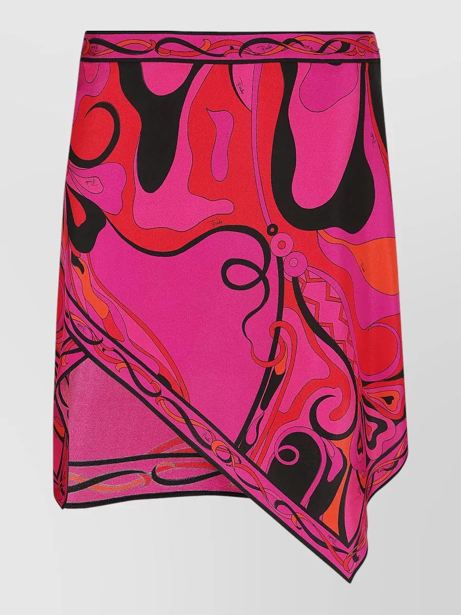 Pucci Silk Asymmetric Skirt