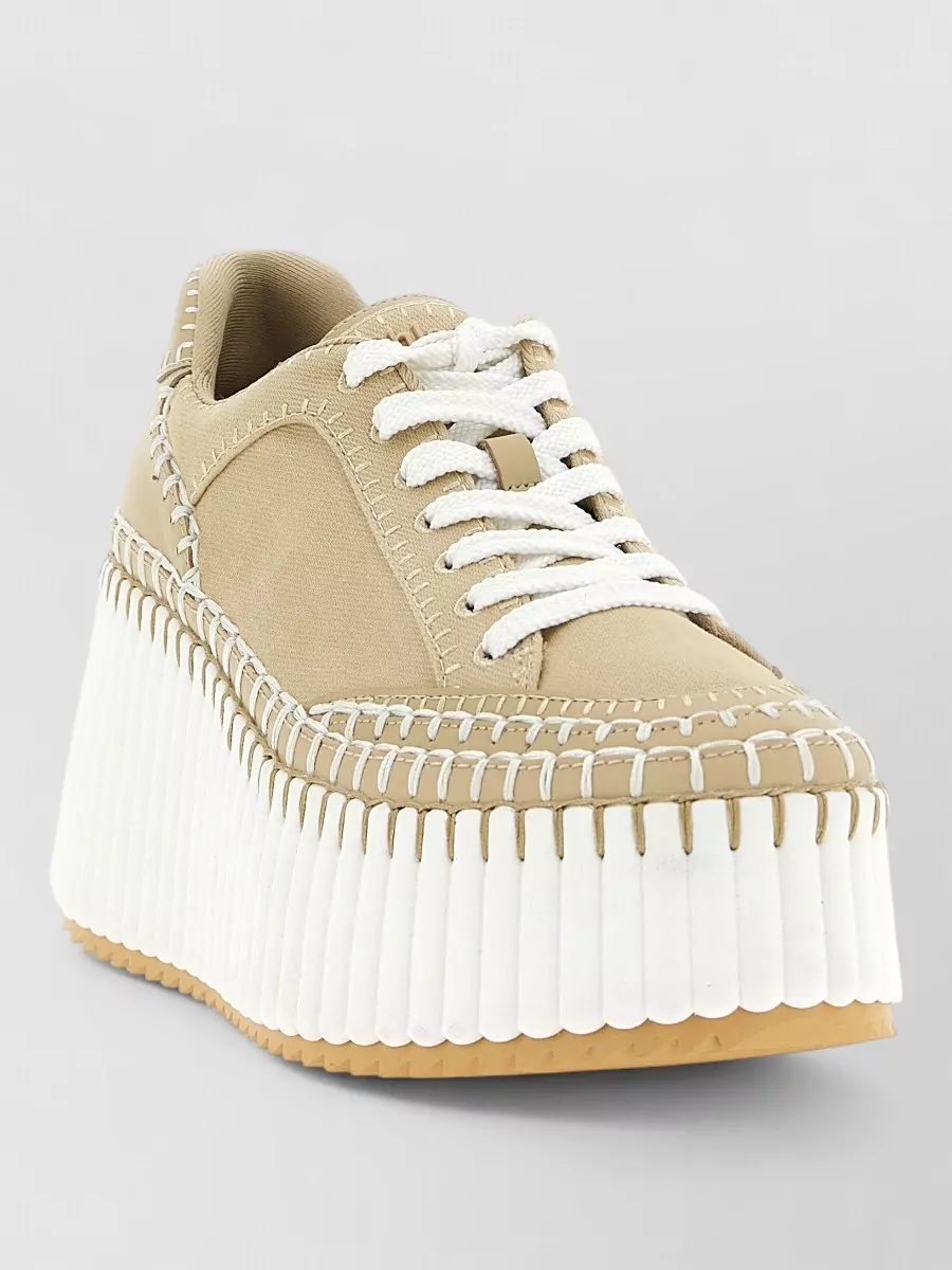 Chloé Canvas Low-Top Sneakers
