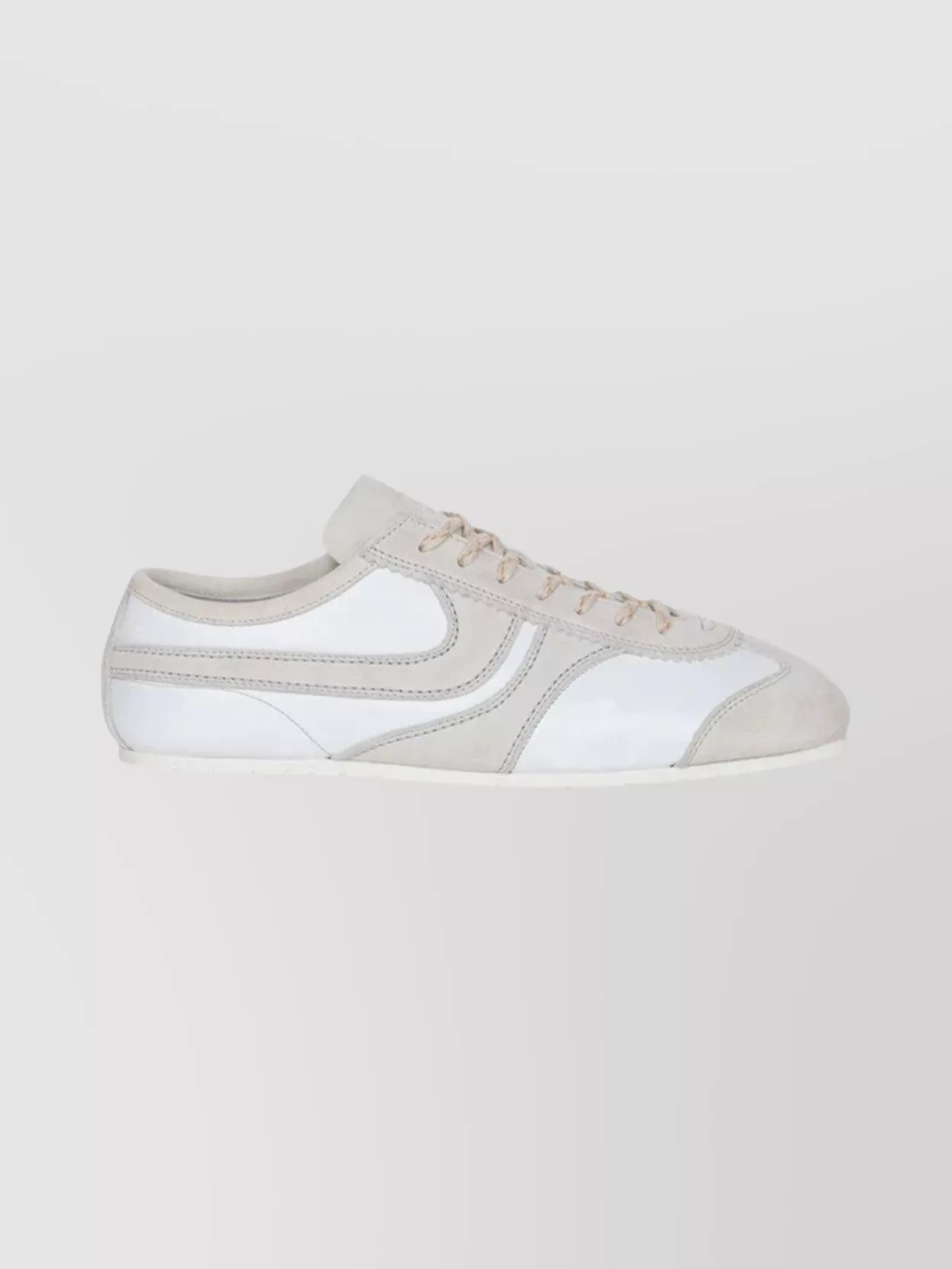 Dries Van Noten Low Top Nappa Leather Suede Sneakers