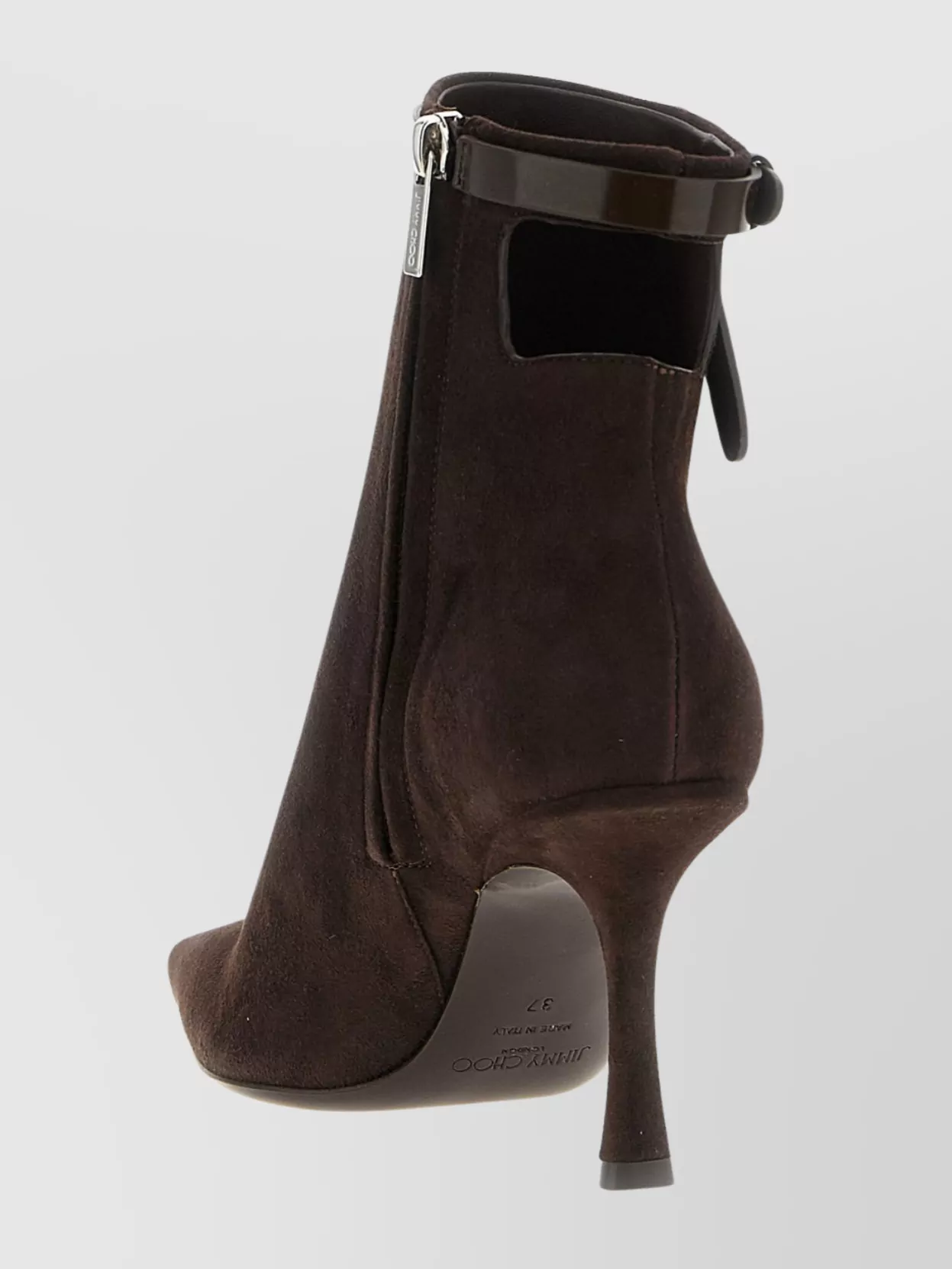 Jimmy Choo Suede Stiletto Ankle Boots With Pointed Toe In Brown