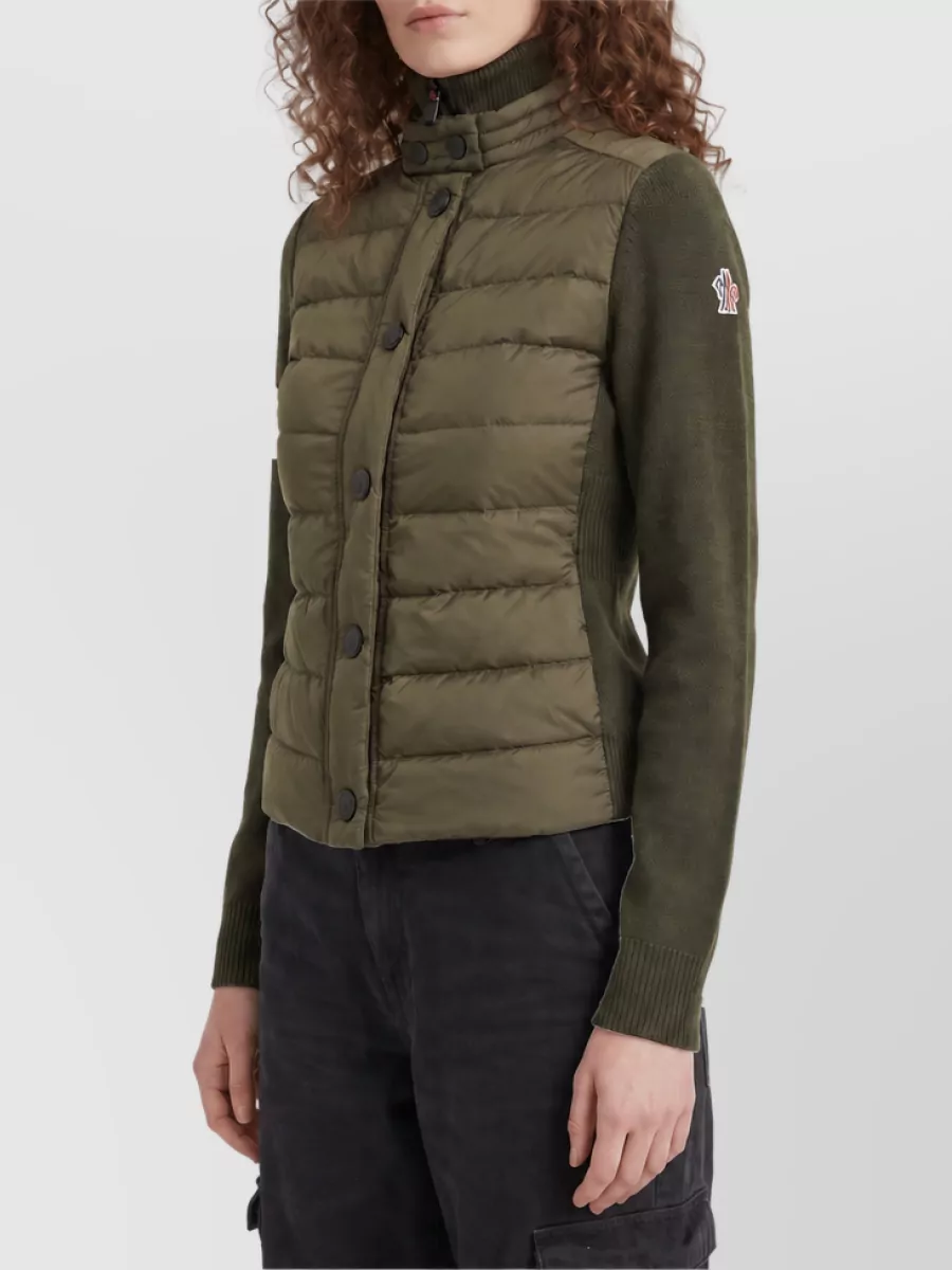 Moncler Grenoble Padded Wool-Blend Cardigan