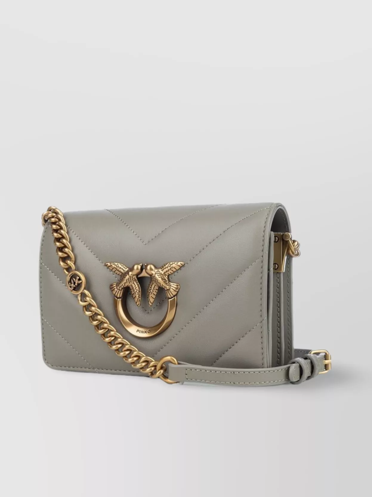 Pinko Love Bag Click Mini Leather Cross-Body Bag