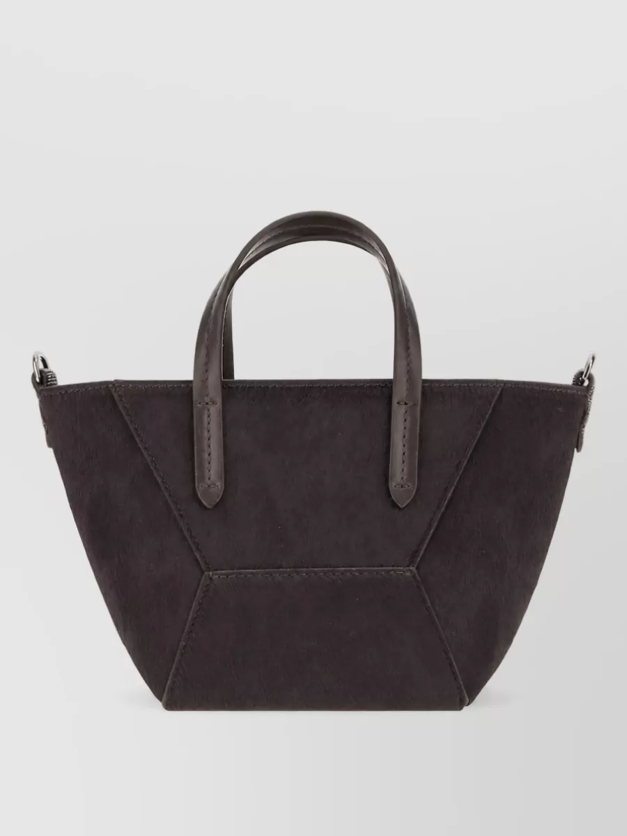 Brunello Cucinelli monili leather tote bag