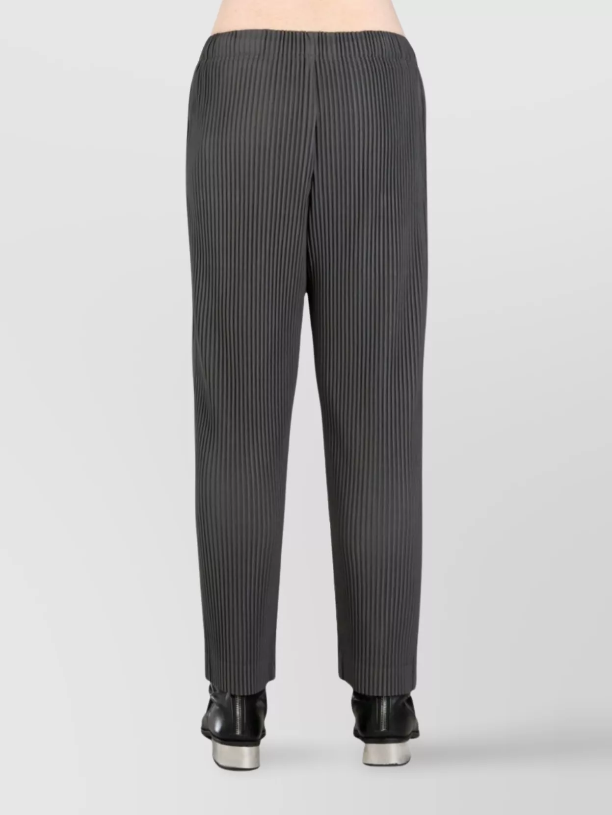 ISSEY MIYAKE STRAIGHT LEG TROUSERS PINSTRIPE PATTERN