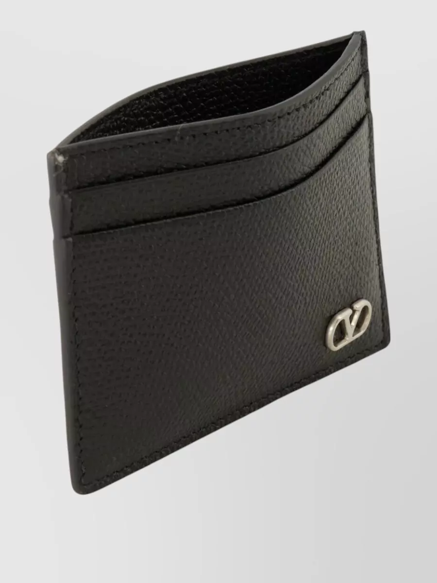 Valentino Garavani V Logo Card Holder Compact Design
