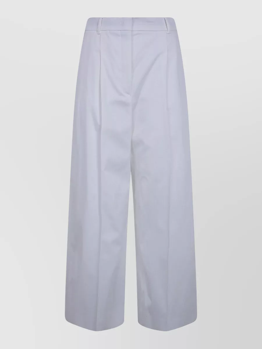 S Max Mara cotton wide-leg tailored shorts