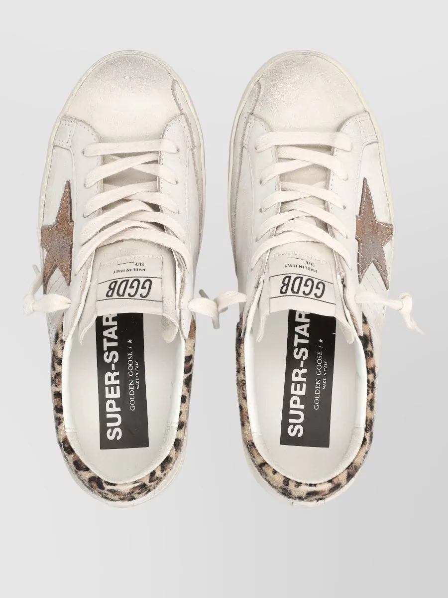 Golden Goose Superstar Sneakers Pony And Leopard Detail
