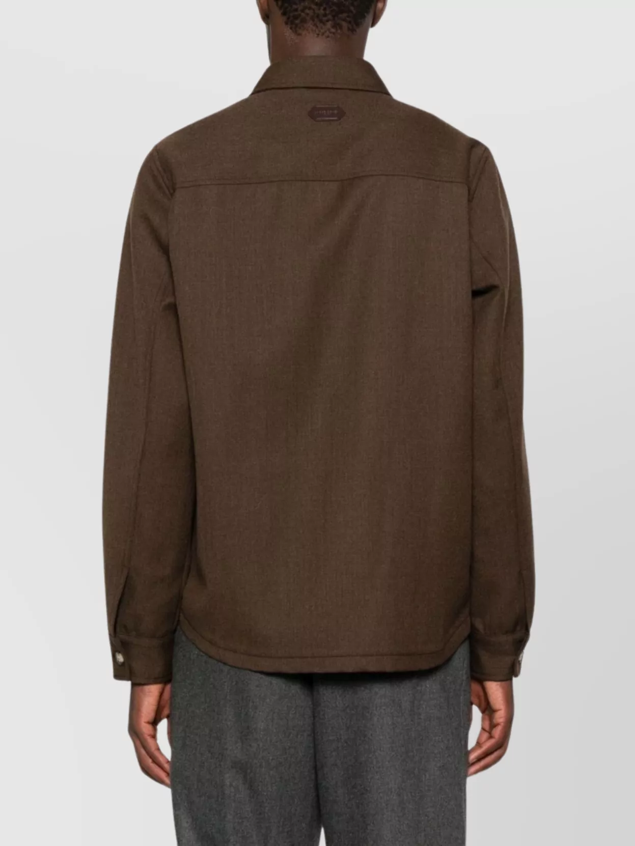 Jacob Cohen Wool Shirt Jacket With Long Sleeves And Collar