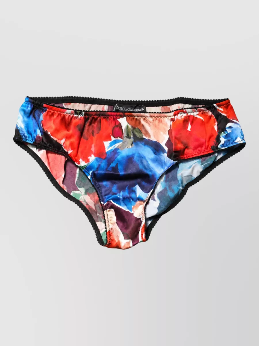 Dolce&Gabbana silk floral bikini briefs