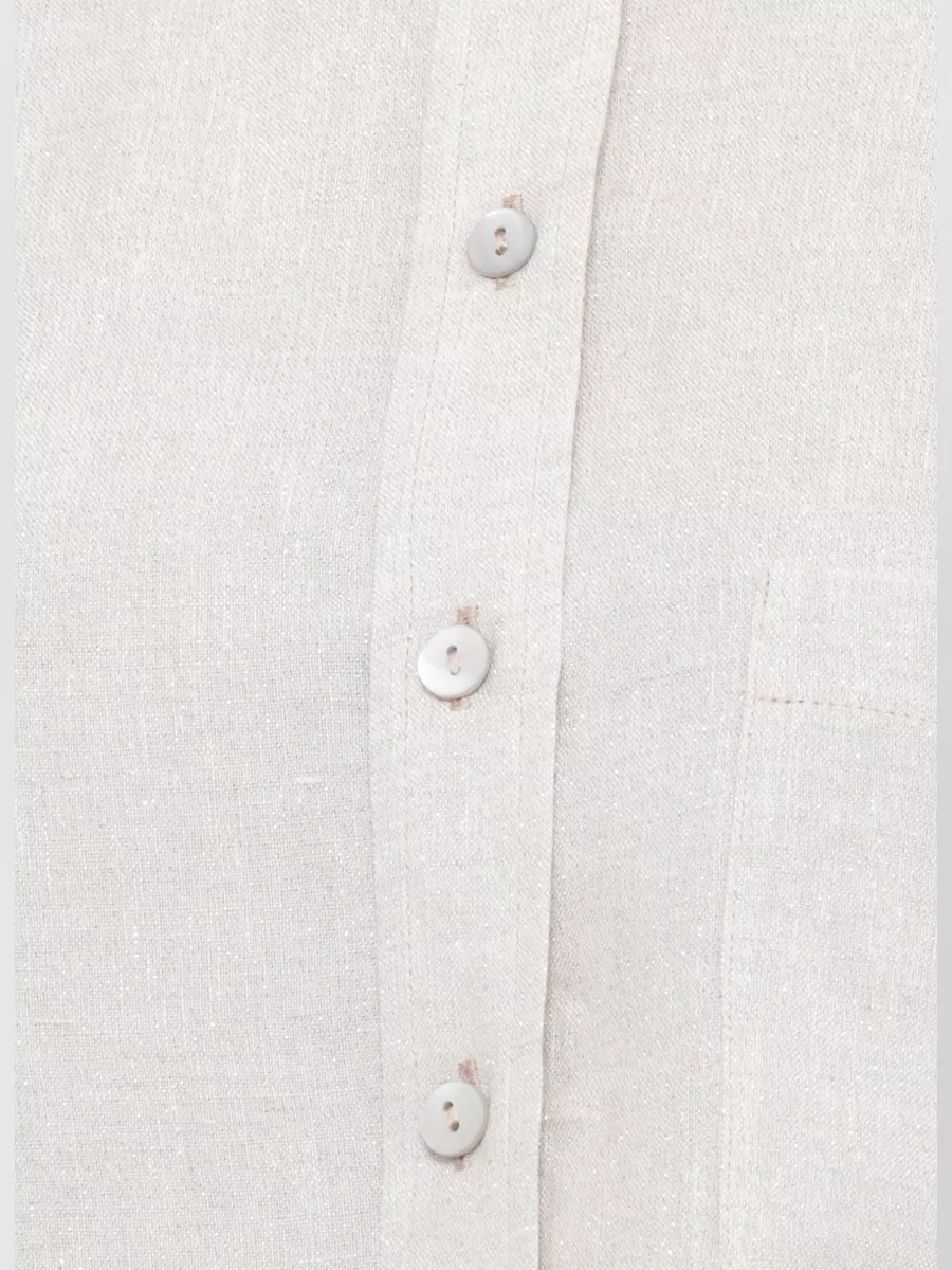 Panicale Linen Short-Sleeve Shirt