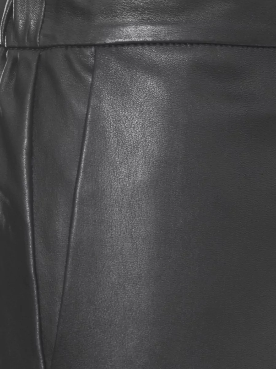 Antonelli Firenze Leather Straight-Leg Slim-Fit Trousers