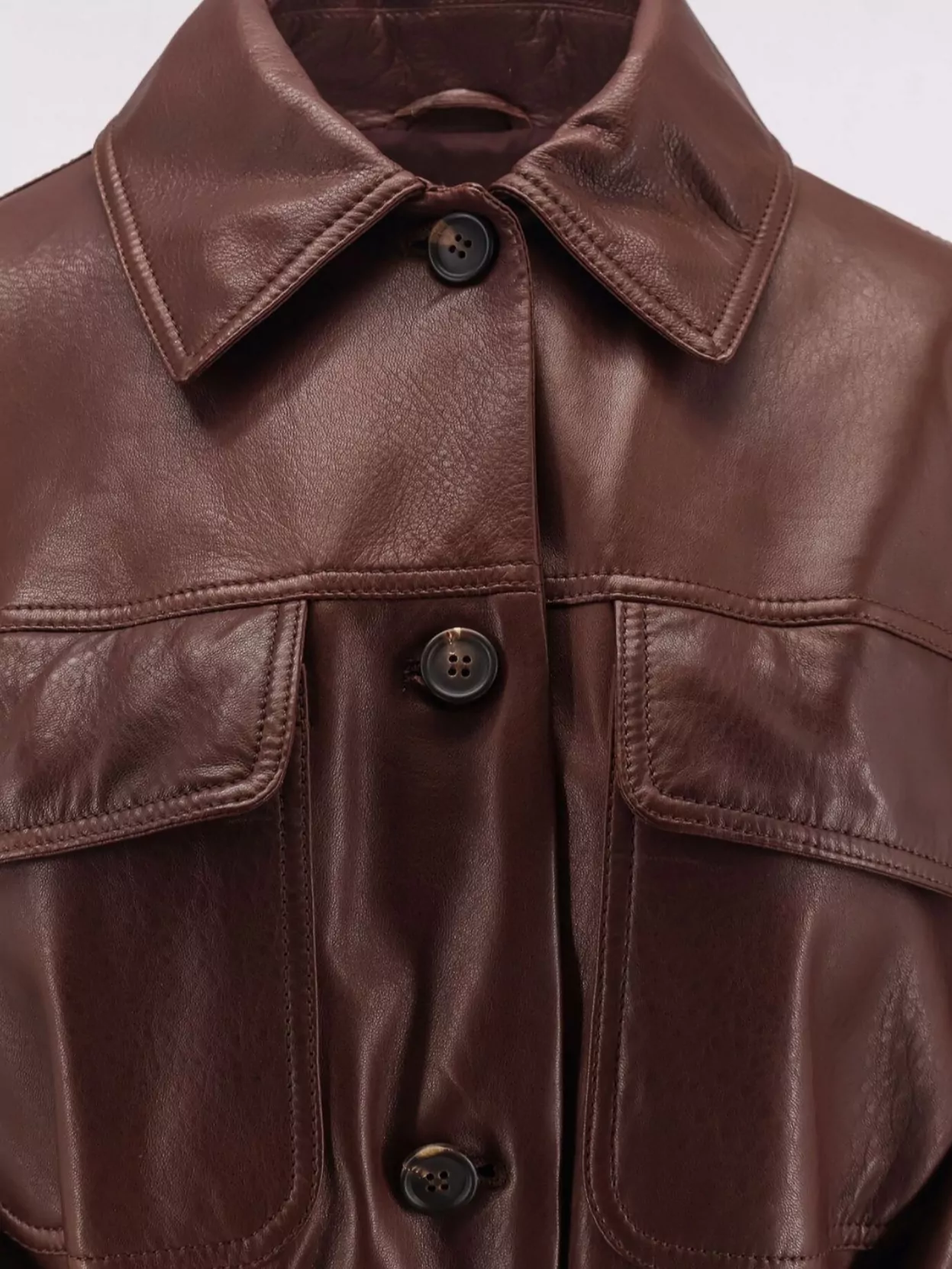 Brunello Cucinelli Women Leather Jacket With Belt
