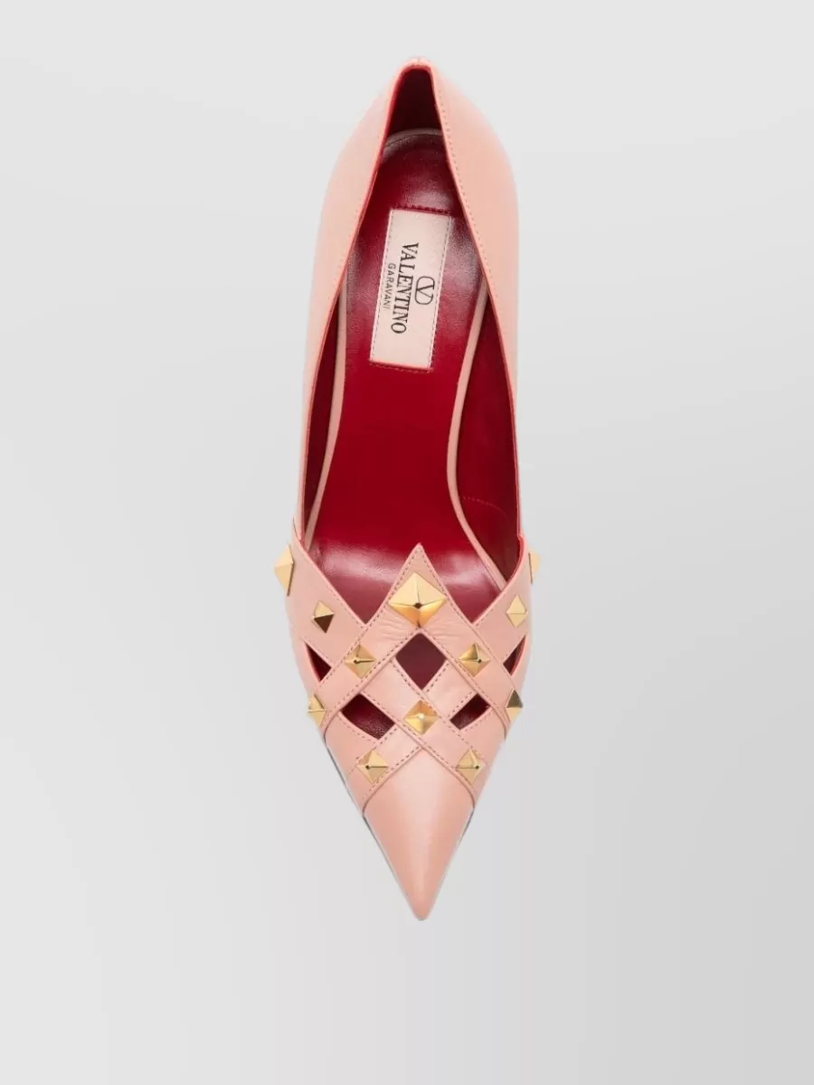 Valentino Garavani Leather Studded Pumps