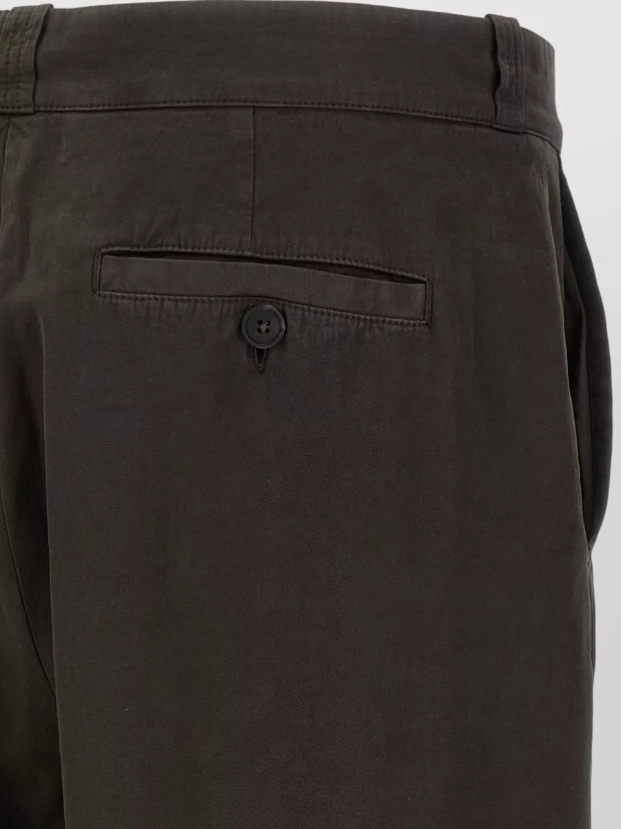 The Row Straight Leg Trousers With Pleats And Pockets