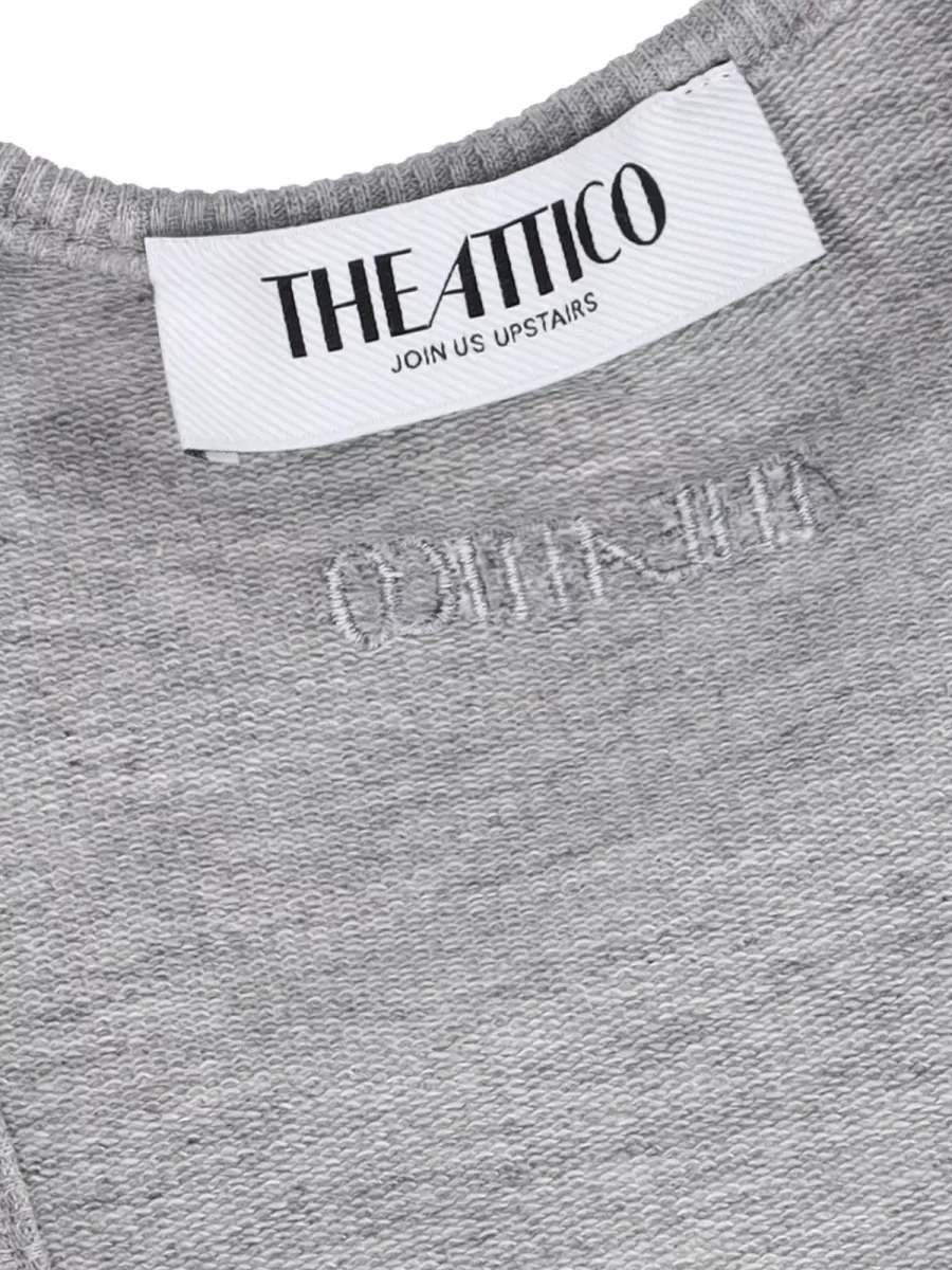 The Attico Ribbed Cutout Sleeveless Mini Dress