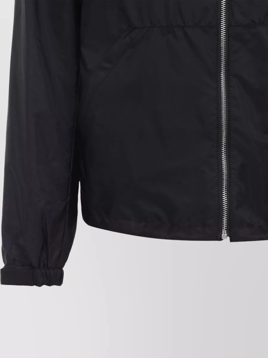 Prada Hooded Jacket With Elastic Cuffs And Pockets