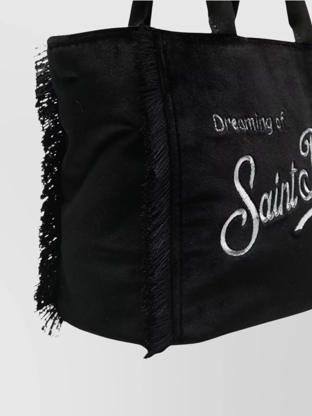 Mc2 Saint Barth Tote Bag With Fringe And Shoulder Strap