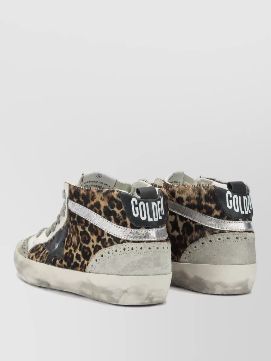 Golden Goose Leather Mid Star High-Top Sneakers