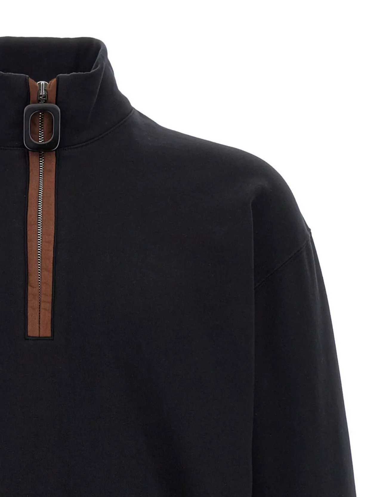 Jw Anderson Half Zip High Collar Ribbed Cuffs