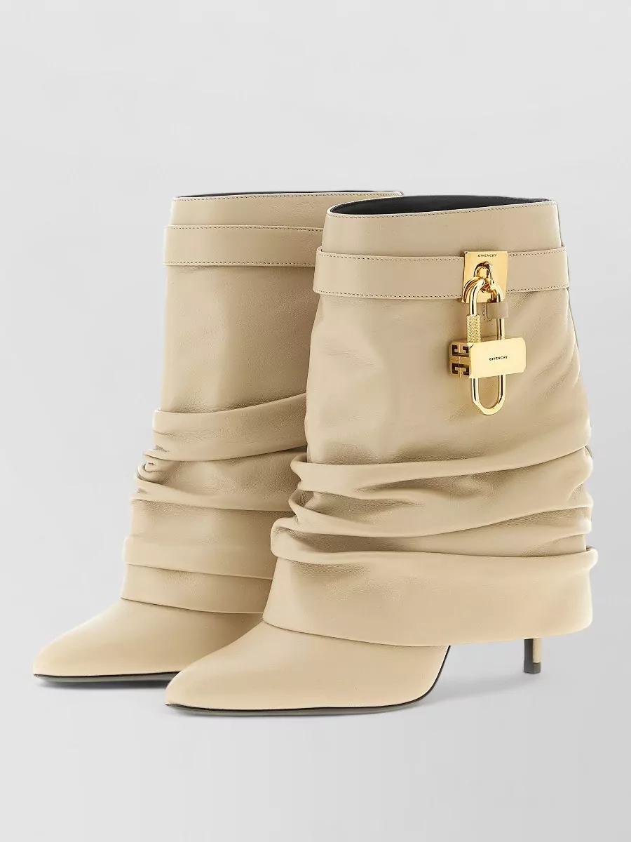 Givenchy Slouchy Stiletto Ankle Boots With Pointed Toe