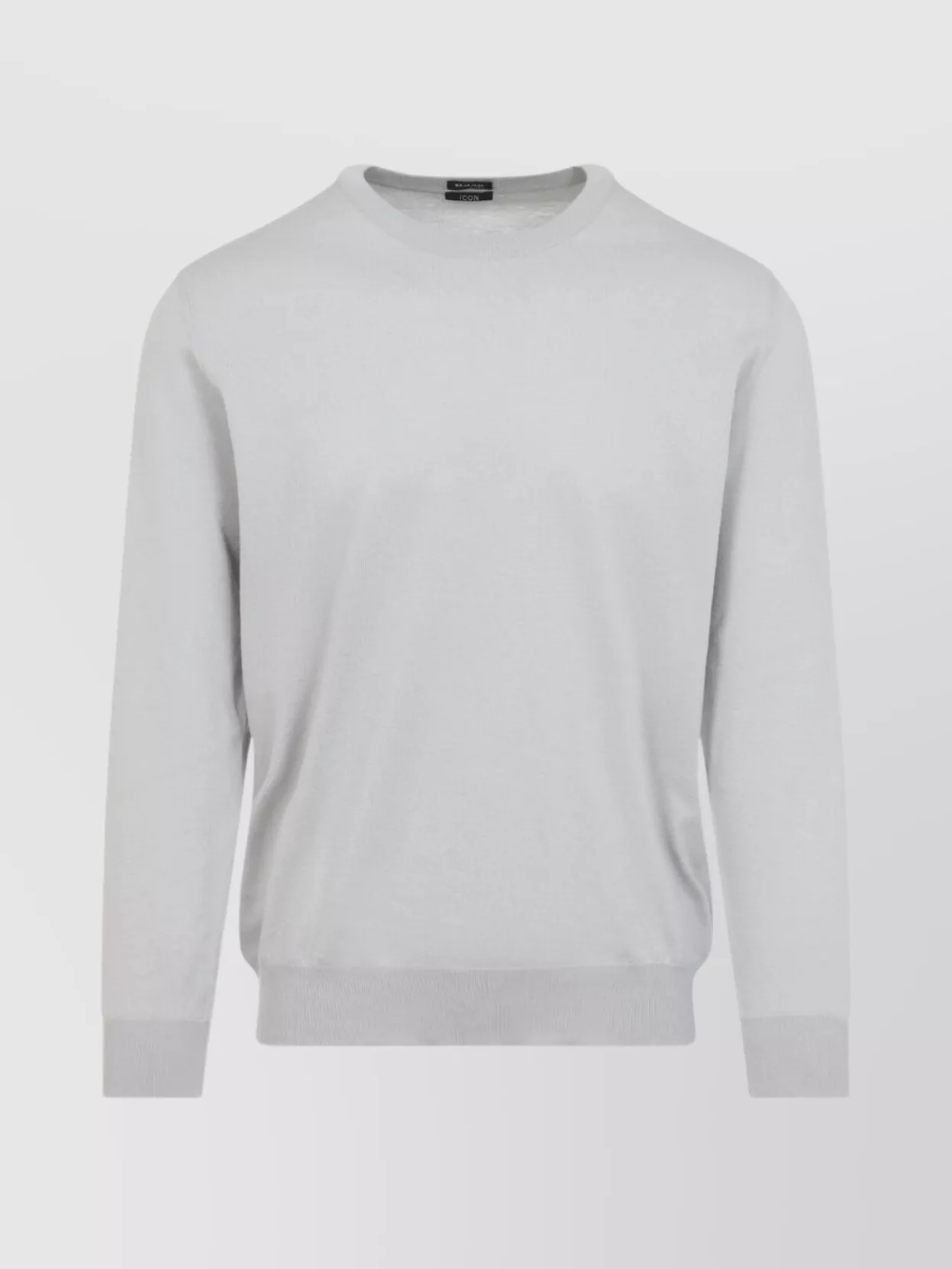 Shop Kiton Cotton Crew Neck Pullover