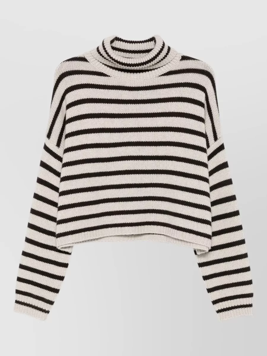 Lisa Yang Cashmere striped turtleneck sweater