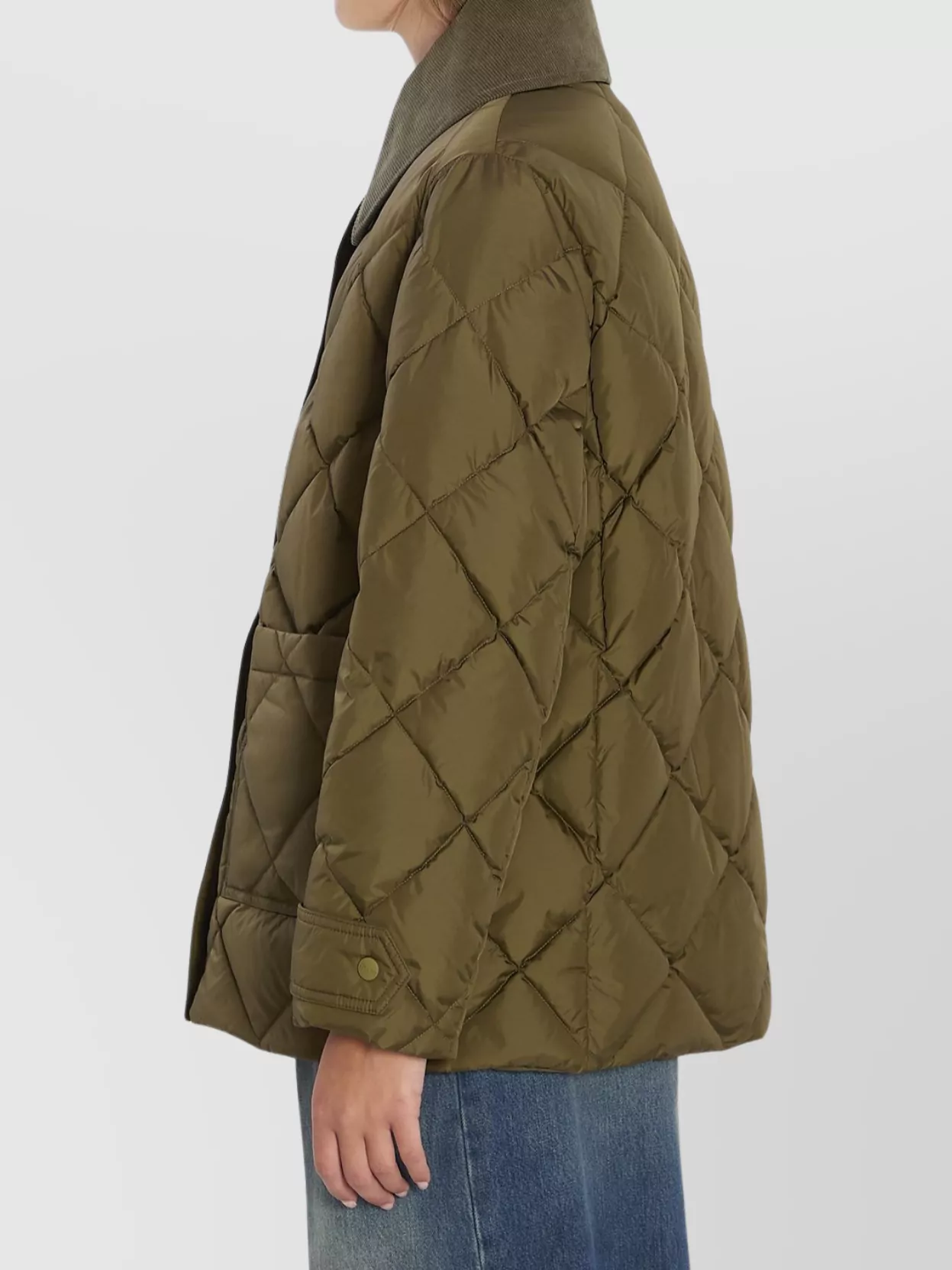 Herno Pointed Collar Quilted Down Jacket