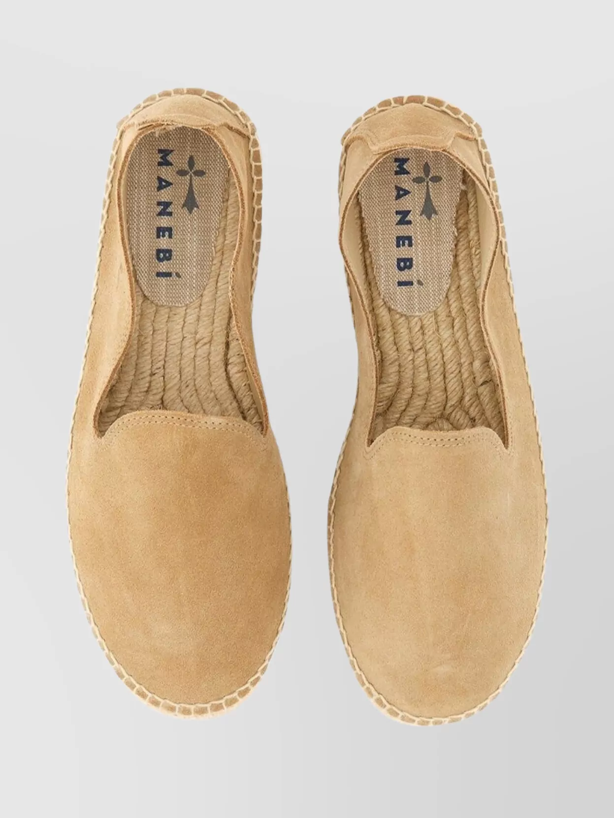 Manebi Logo Espadrilles With Braided Jute Sole