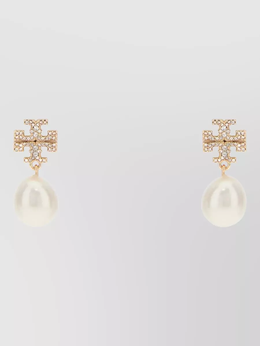 Tory Burch pearl stud earrings