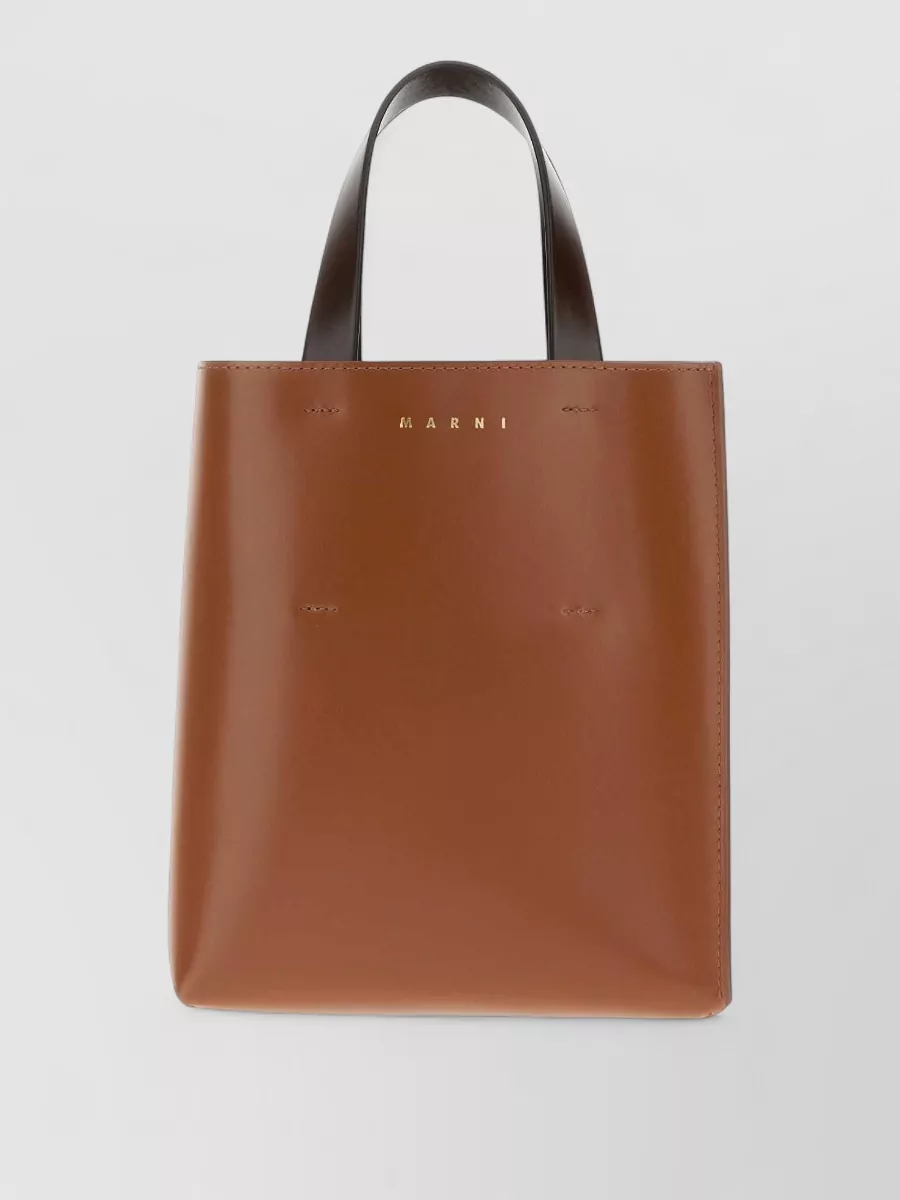 Marni museo leather tote bag