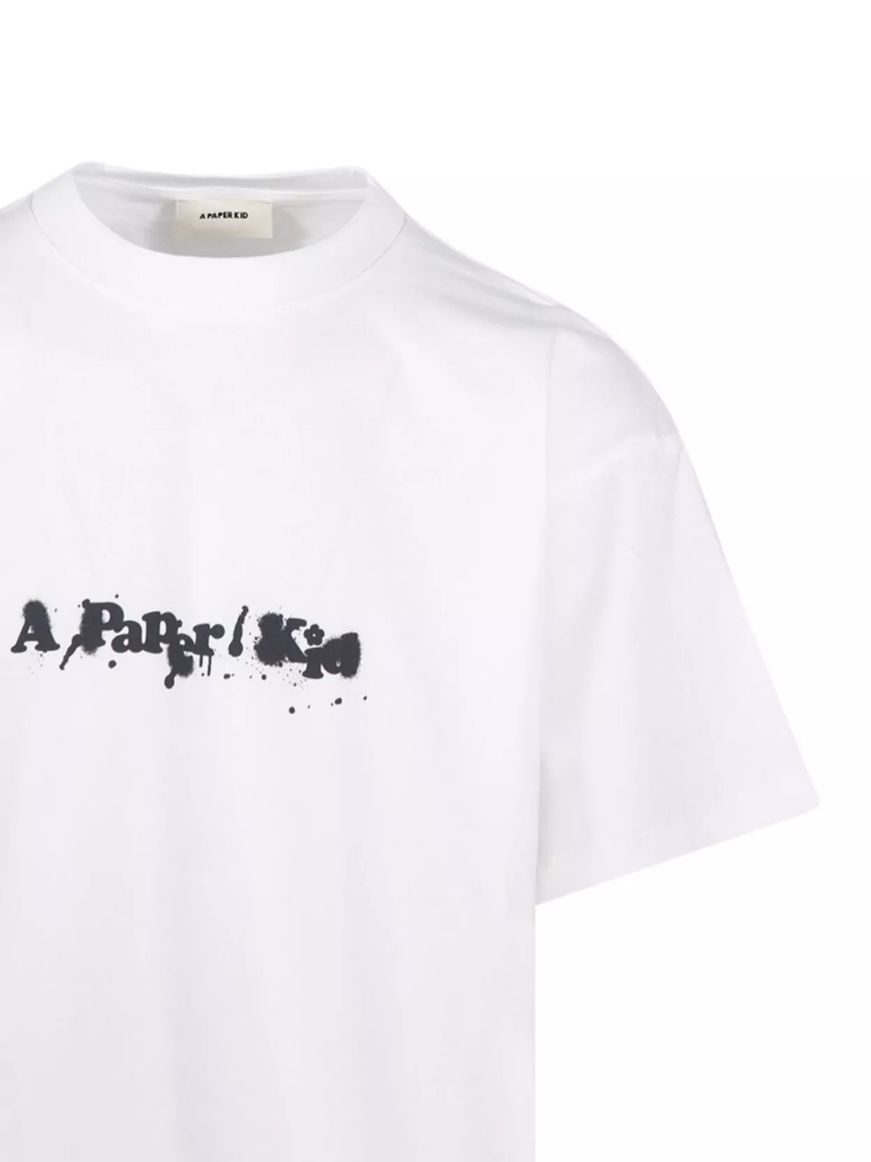 A Paper Kid Graphic Print Crew Neck Short Sleeve T-Shirt