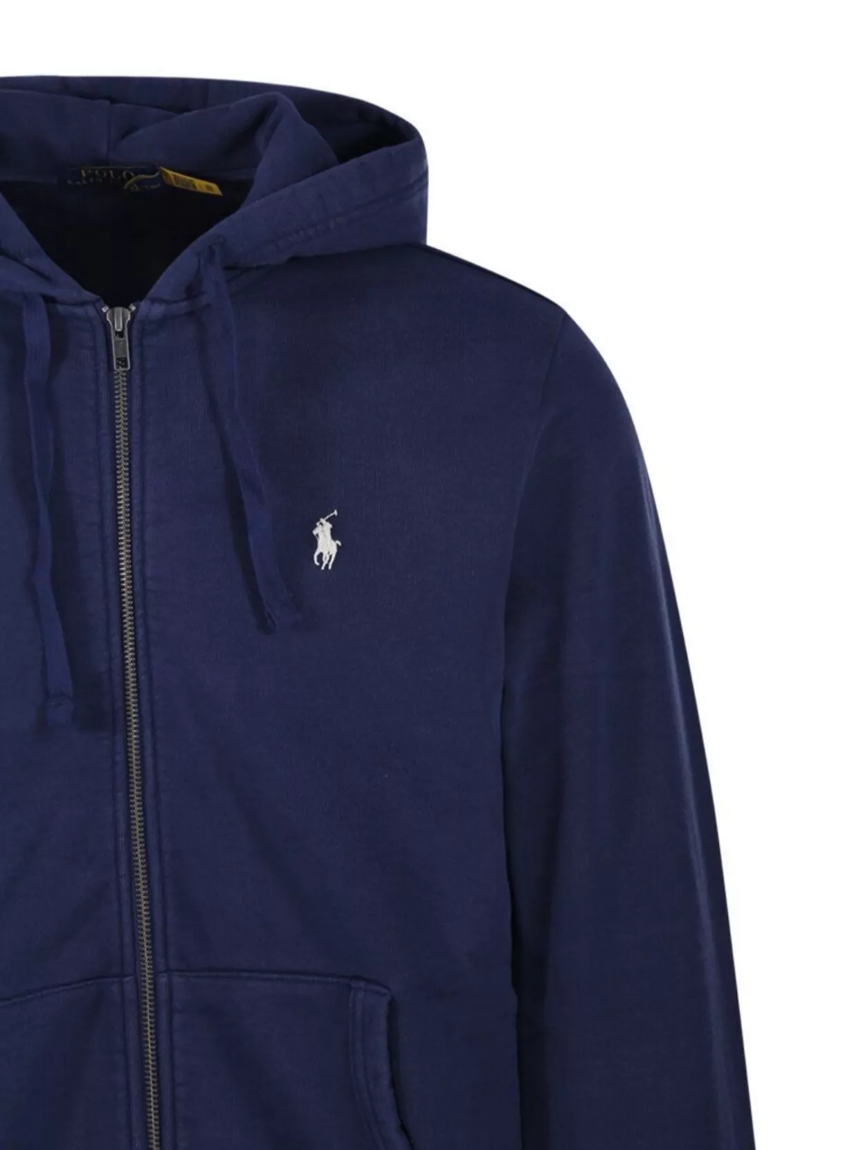 Ralph Lauren Hooded Sweatshirt Drawstring Ribbed Cuffs Hem Kangaroo Pocket