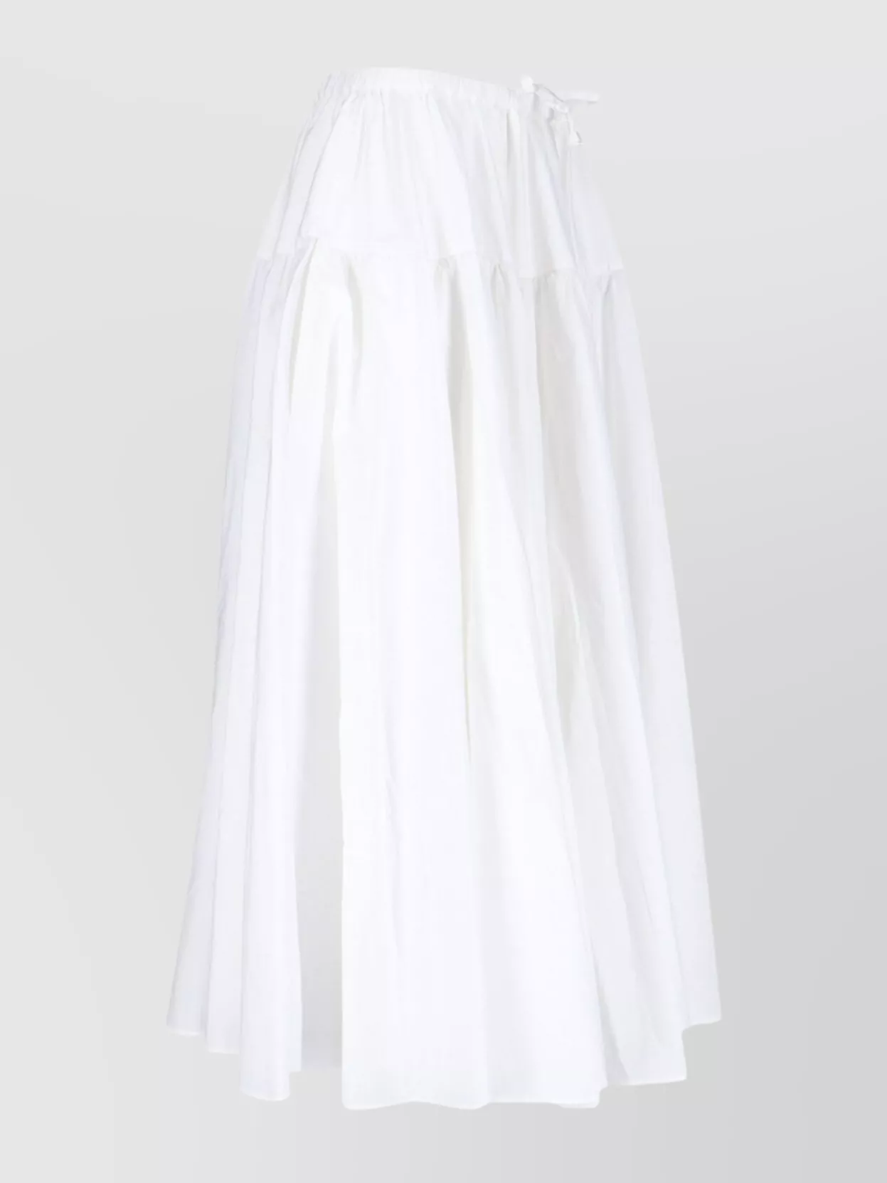 PATOU DRAWSTRING FLARED TIERED SKIRT