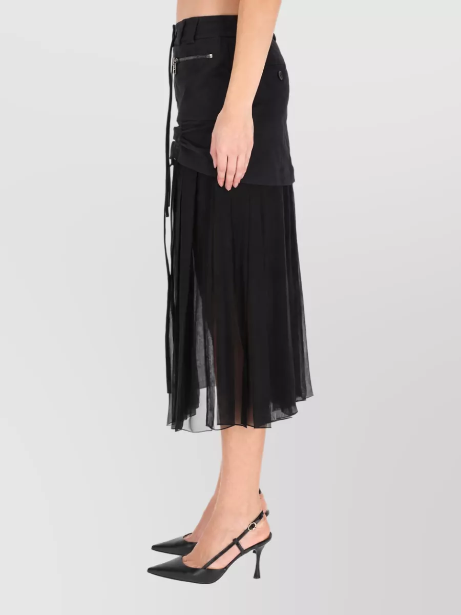Dolce&Gabbana Silk Midi Skirt