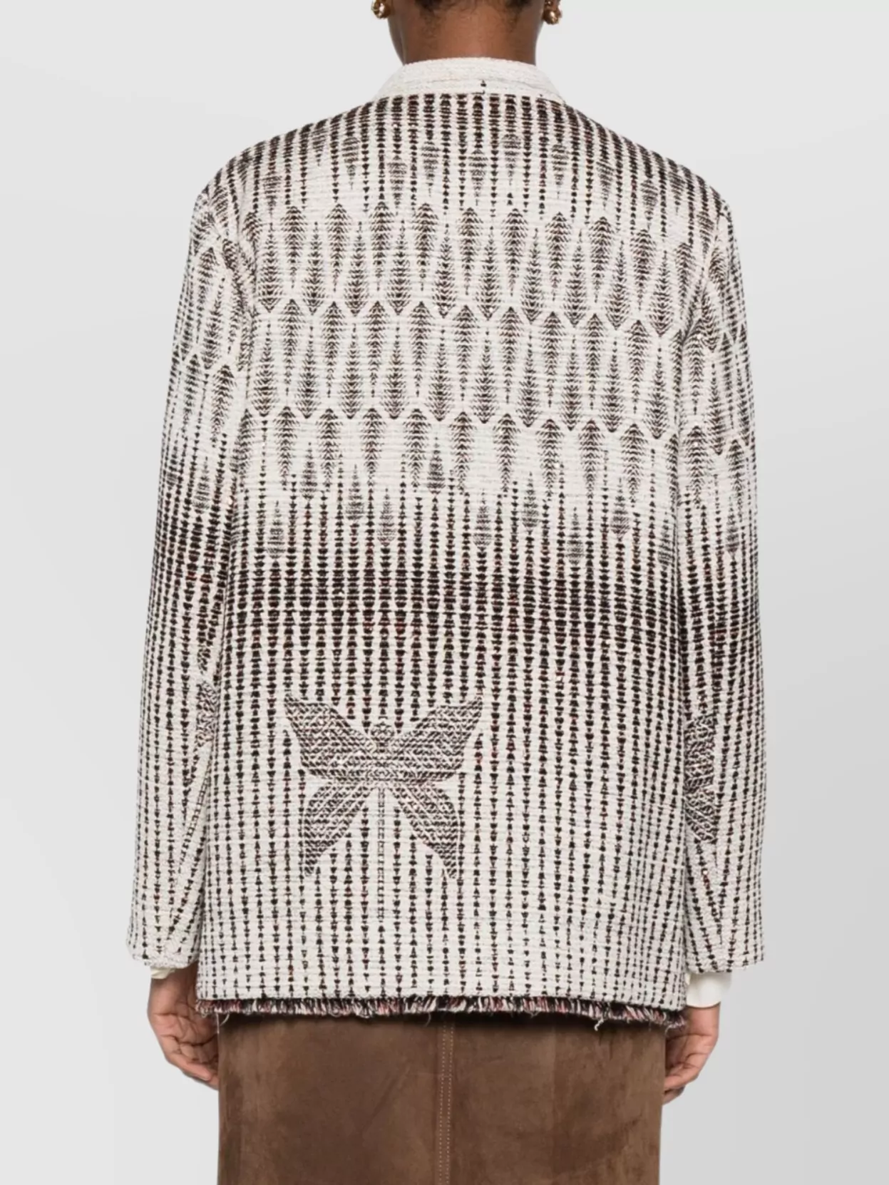 Forte Forte Geometric Patterned Double-Breasted Jacket