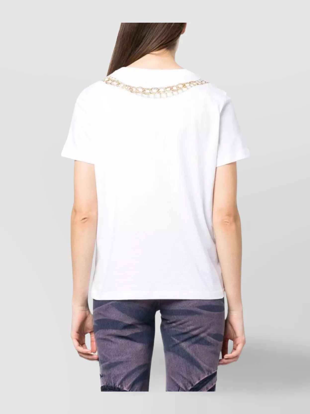 Moschino Embellished Logo Graphic T-Shirt