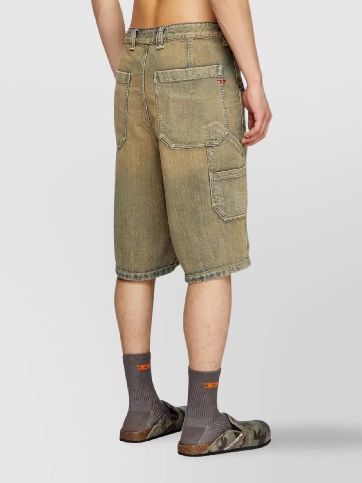Diesel Cargo Pocket Knee-Length Shorts