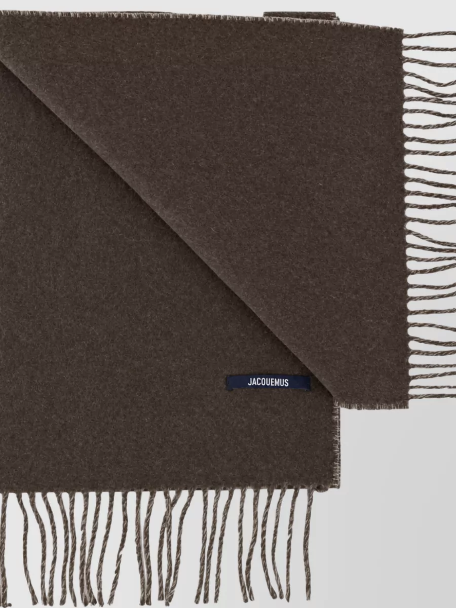 Jacquemus Wool Fringed Scarf