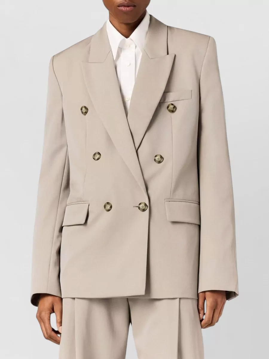 Stella Mccartney Wool Double-Breasted Suit Jacket
