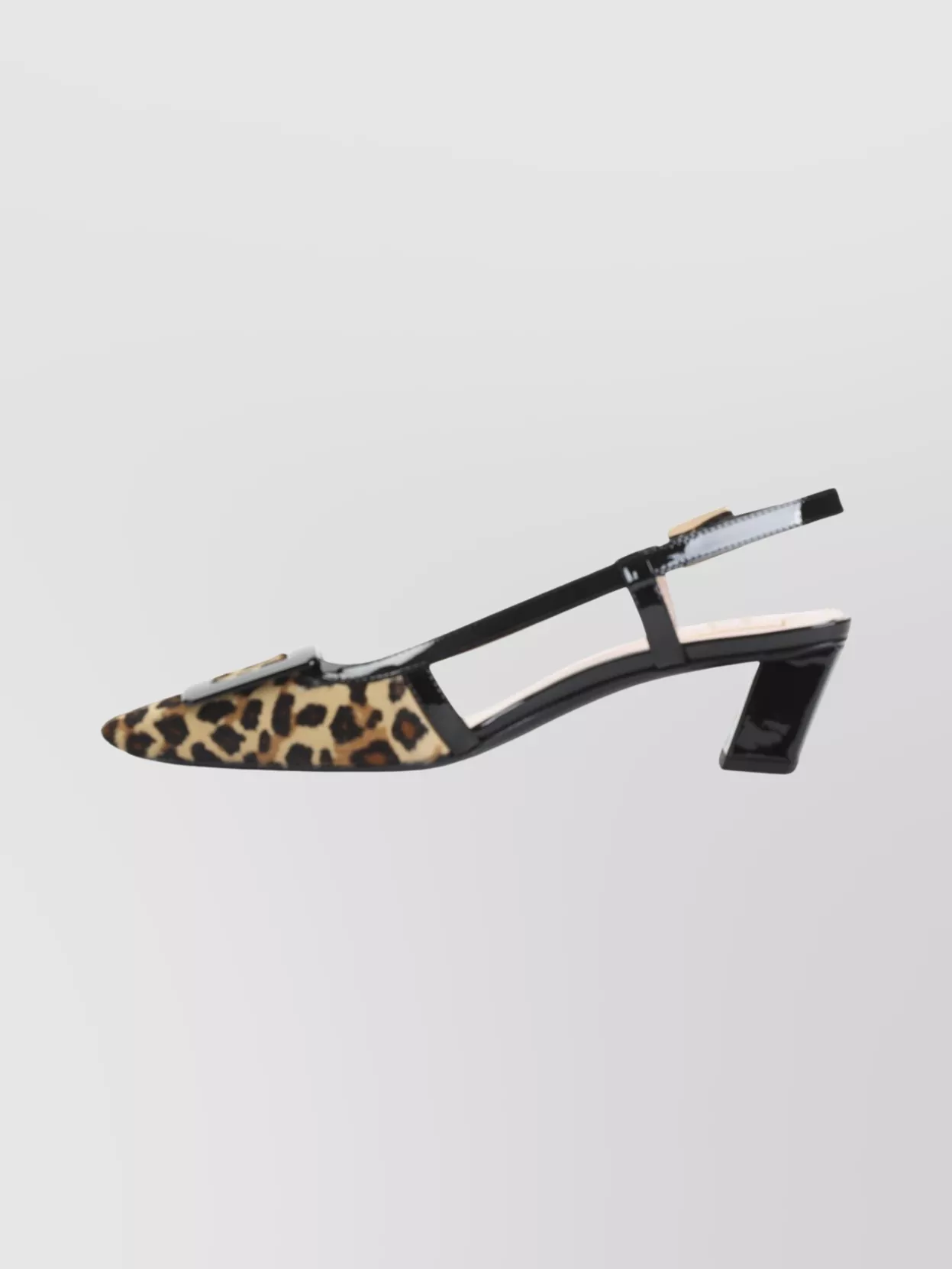Roger Vivier Pony Print Slingback Sandals With Block Heel In Animal Print